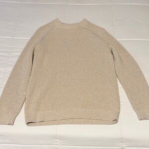 Quince Men's Light Beige Crewneck Sweater